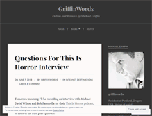 Tablet Screenshot of griffinwords.com